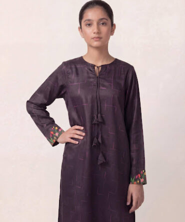 Midnight Bloom: Geometric & Floral Luxury Kaftan